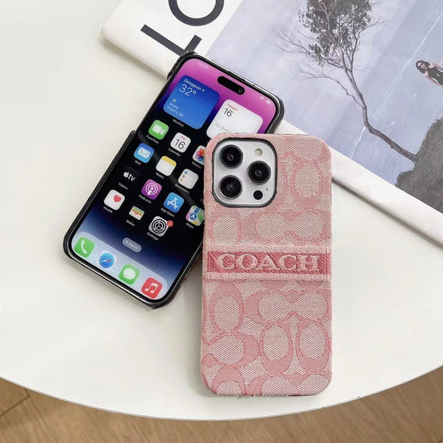 Looopix Coach Signature iPhone Case – Available for iPhone 11 to iPhone 16