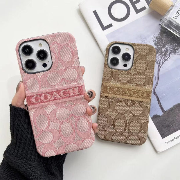 Looopix Coach Signature iPhone Case – Available for iPhone 11 to iPhone 16