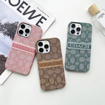 Looopix Coach Signature iPhone Case – Available for iPhone 11 to iPhone 16