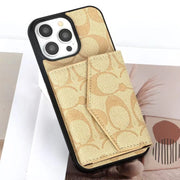 Looopix Coach Signature iPhone Case with Card Holder – Available for iPhone 11 to iPhone 16