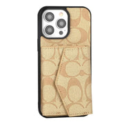 Looopix Coach Signature iPhone Case with Card Holder – Available for iPhone 11 to iPhone 16