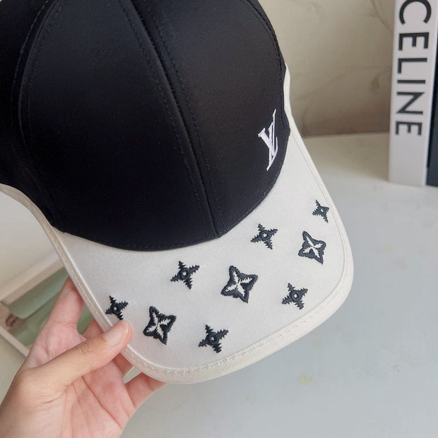Looopix Designer Louis Vuitton Black and White Cap For Men & Women