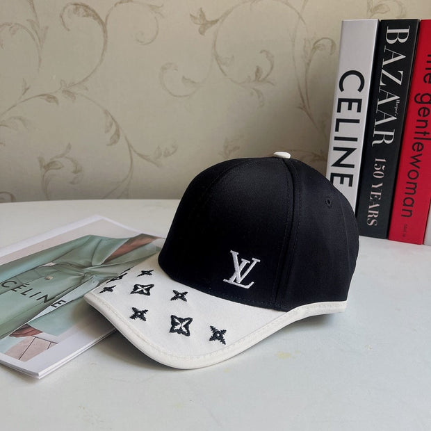 Looopix Designer Louis Vuitton Black and White Cap For Men & Women