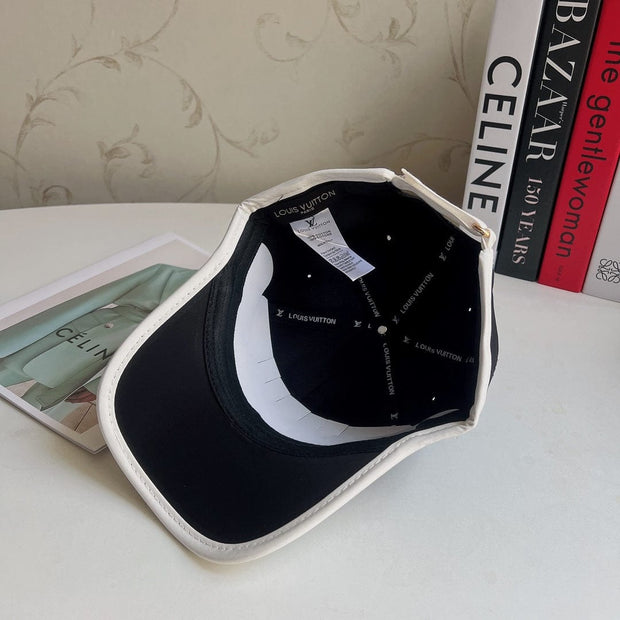 Looopix Designer Louis Vuitton Black and White Cap For Men & Women