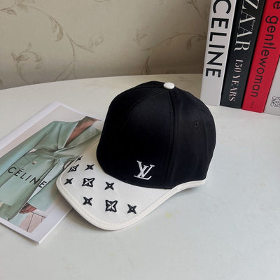 Looopix Designer Louis Vuitton Black and White Cap For Men & Women