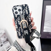 Looopix Dior Designer Strap iPhone Cases with Adjustable Lanyard