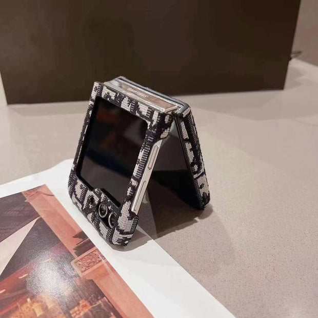 Looopix Dior-Inspired Samsung Z Flip Case – Available for Z Flip 3, 4, 5, and 6