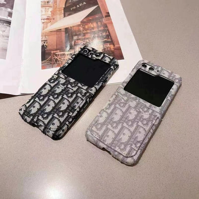 Looopix Dior-Inspired Samsung Z Flip Case – Available for Z Flip 3, 4, 5, and 6