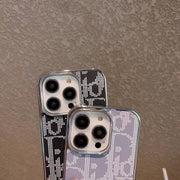 Looopix Dior iPhone Cases with Iconic Pattern and Pearl Accent