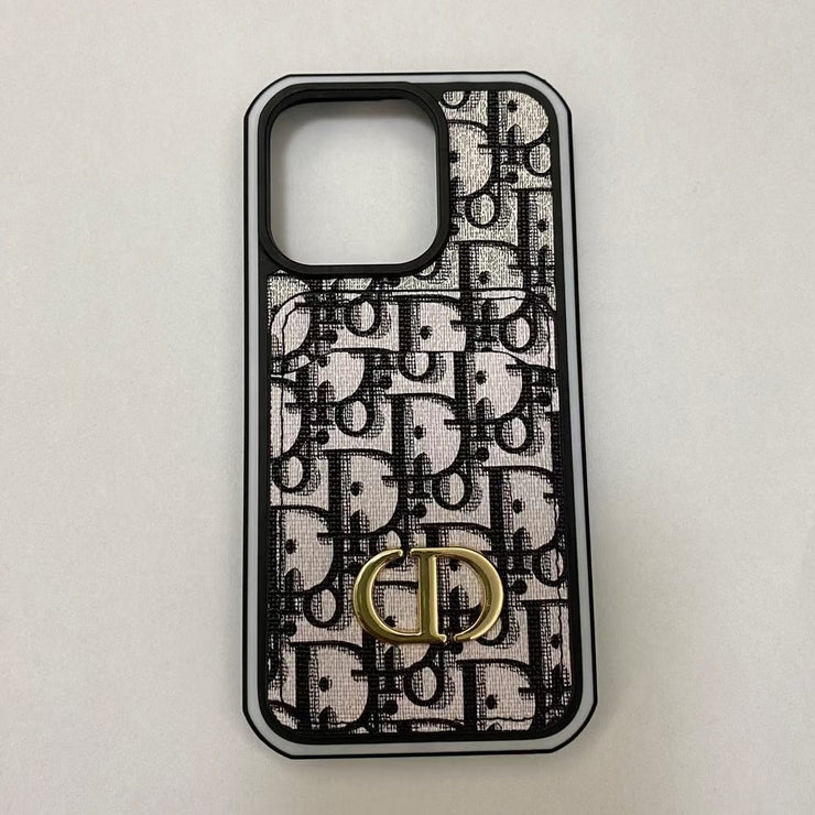Looopix Dior Monogram iPhone Cases with Card Holder - Dual Design Collection