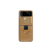Looopix Dior Z Flip Phone Case with a Finger Ring | Samsung Cover