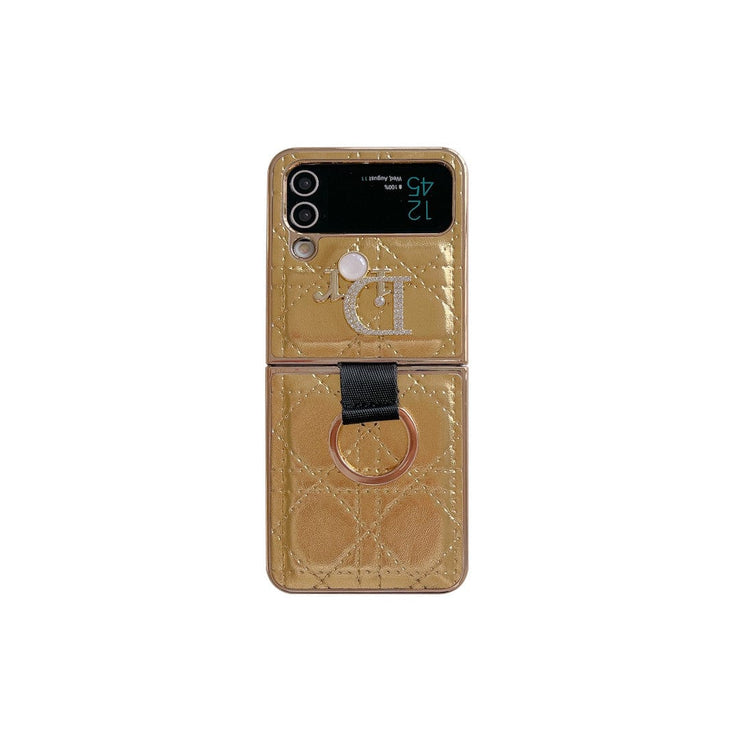 Looopix Dior Z Flip Phone Case with a Finger Ring | Samsung Cover