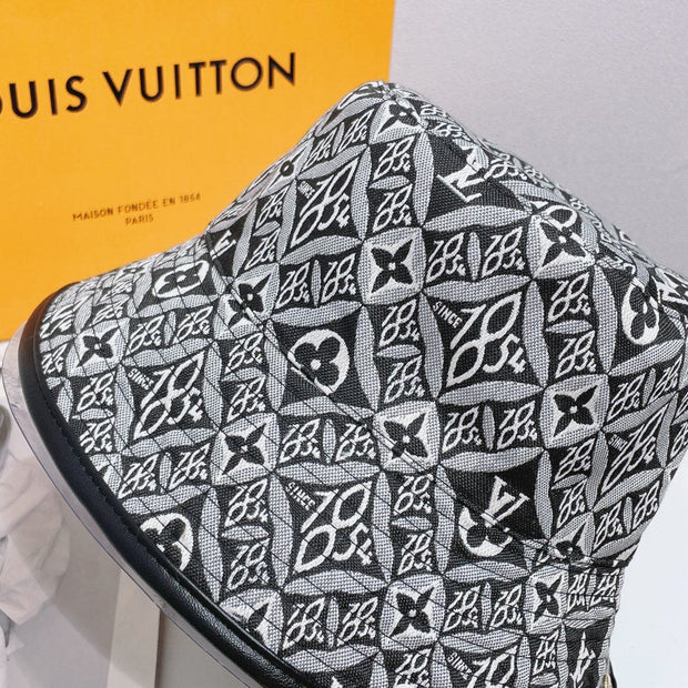 Looopix Double Faced Black And White Louis Vuitton Bucket Hat | 1854 Bucket Hat