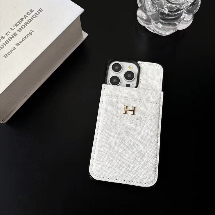 Looopix Eelegant White Leather Prada & Gucci & Hermes iPhone Cover