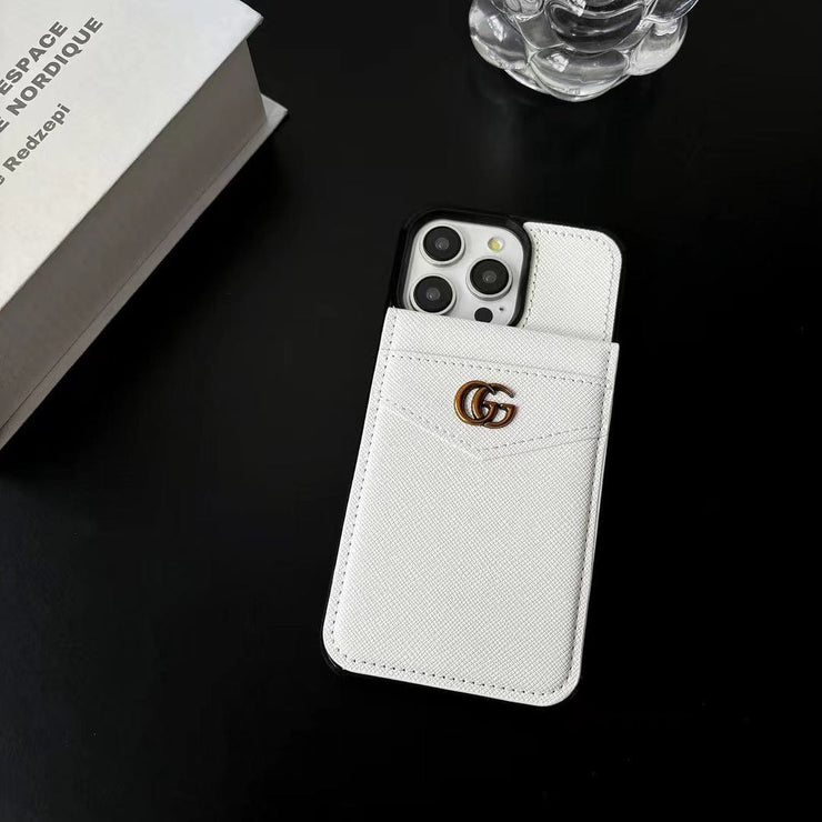 Looopix Eelegant White Leather Prada & Gucci & Hermes iPhone Cover