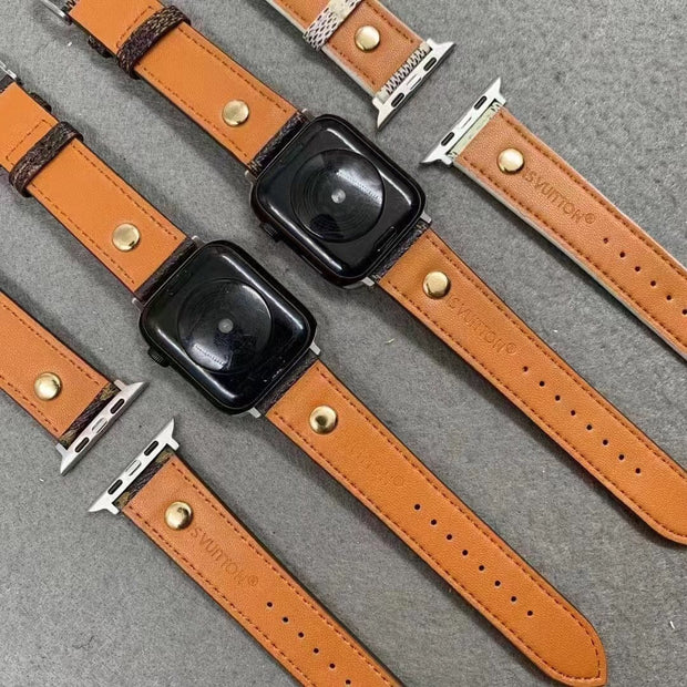 Looopix Elegant Leather Louis Vuitton Watch Band 38/40/41/42/44/45/49 mm