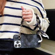 Looopix Elegant Louis Vuitton iPhone Case with Handle & Buit-in Card Holder