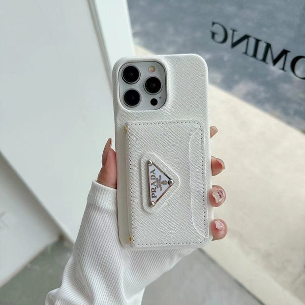 Looopix Elegant Prada iPhone Covers With Integrated Wallet | iPhone 12 to iPhone 16