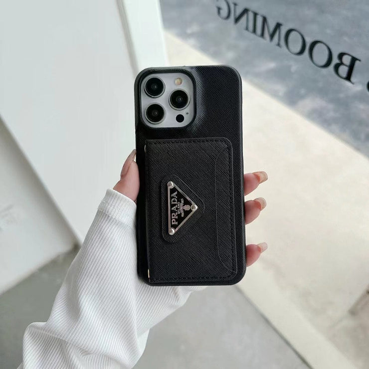 Looopix Elegant Prada iPhone Covers With Integrated Wallet | iPhone 12 to iPhone 16