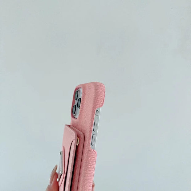 Looopix Elegant Prada iPhone Covers With Integrated Wallet | iPhone 12 to iPhone 16
