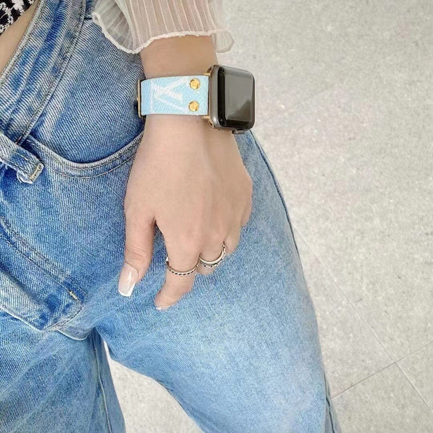 Looopix Exotic Leather Louis Vuitton Watch Band 38/40/41/42/44/45/49 mm