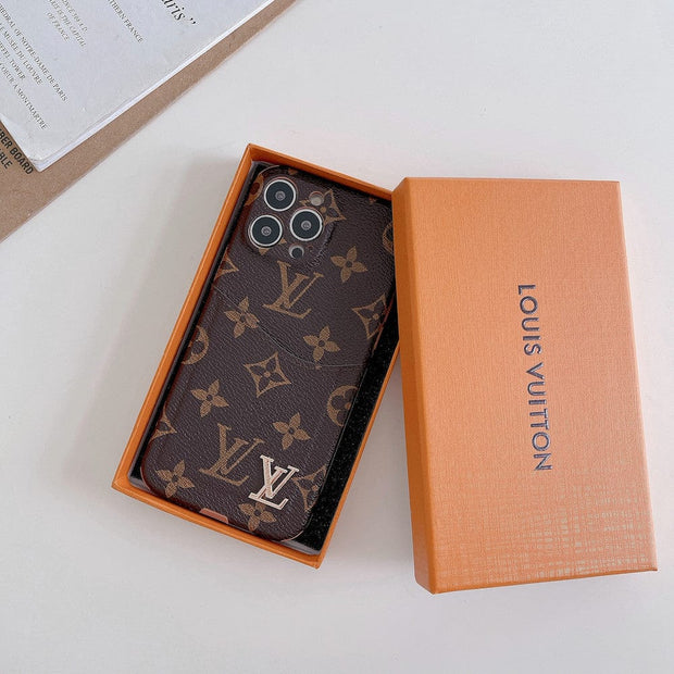 Looopix Famous Louis Vuitton & Gucci Patterns iPhone Cases with Extra Pouch