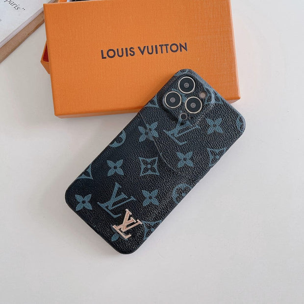 Looopix Famous Louis Vuitton & Gucci Patterns iPhone Cases with Extra Pouch