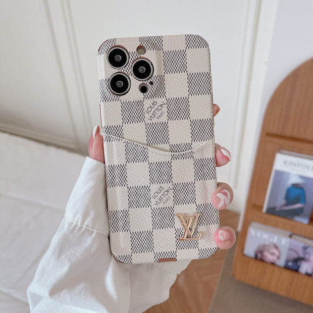 Looopix Famous Louis Vuitton & Gucci Patterns iPhone Cases with Extra Pouch