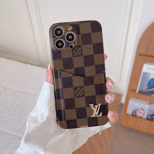 Looopix Famous Louis Vuitton & Gucci Patterns iPhone Cases with Extra Pouch