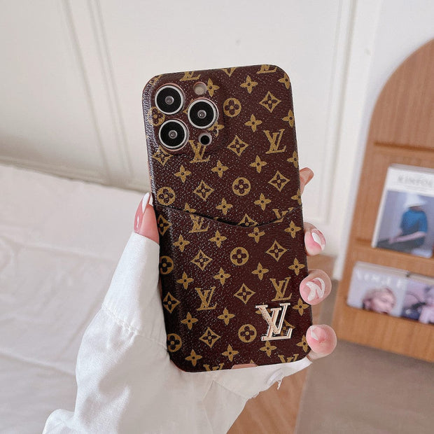 Looopix Famous Louis Vuitton & Gucci Patterns iPhone Cases with Extra Pouch