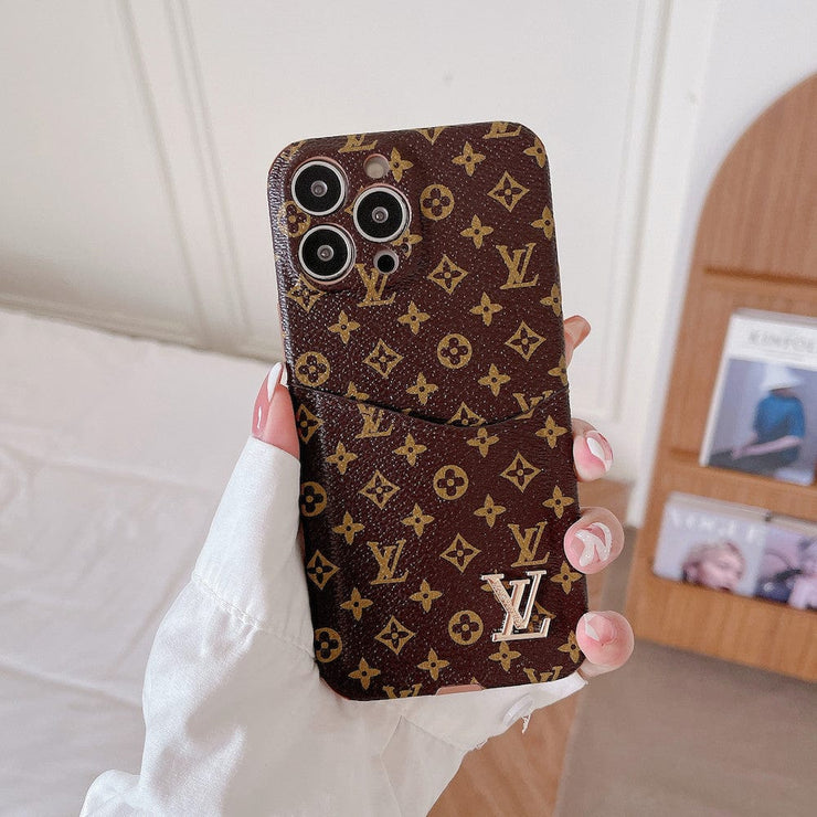 Looopix Famous Louis Vuitton & Gucci Patterns iPhone Cases with Extra Pouch