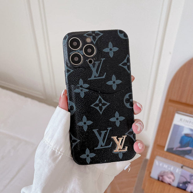 Looopix Famous Louis Vuitton & Gucci Patterns iPhone Cases with Extra Pouch