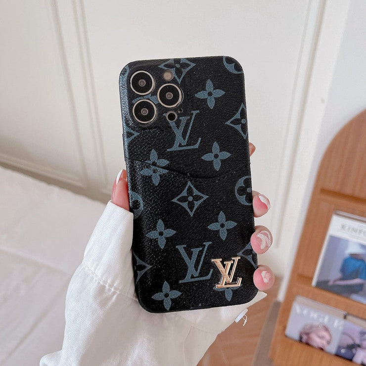 Looopix Famous Louis Vuitton & Gucci Patterns iPhone Cases with Extra Pouch