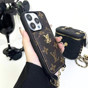 Looopix Fashioned Back Pocket Louis Vuitton iPhone Case | Charming chain holder