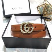 Looopix Fashioned Brown Leather Fashioned Belt for women