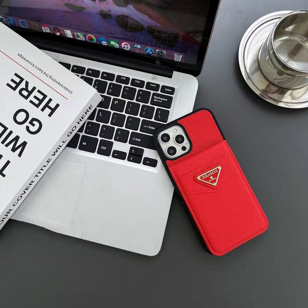 Looopix Fashioned Dikarcci iPhone Cover With Card Holder | iPhone 12 to iPhone 16