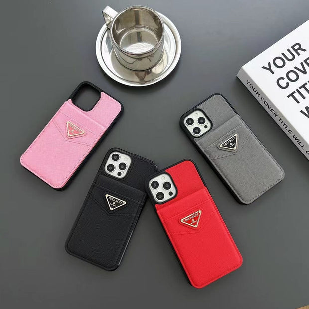 Looopix Fashioned Dikarcci iPhone Cover With Card Holder | iPhone 12 to iPhone 16