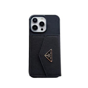 Looopix Fashioned Leather Fabric Prada iPhone Cases | Compatible for iPhone 11 to iPhone 16