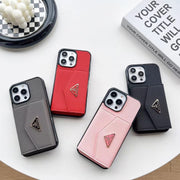 Looopix Fashioned Leather Fabric Prada iPhone Cases | Compatible for iPhone 11 to iPhone 16