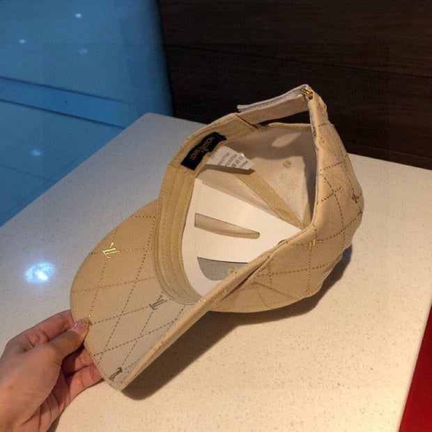 Looopix Fashioned Louis Vuitton Cap For Men and Women - Beige