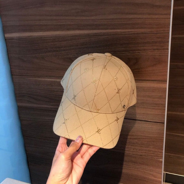 Looopix Fashioned Louis Vuitton Cap For Men and Women - Beige