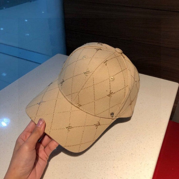 Looopix Fashioned Louis Vuitton Cap For Men and Women - Beige