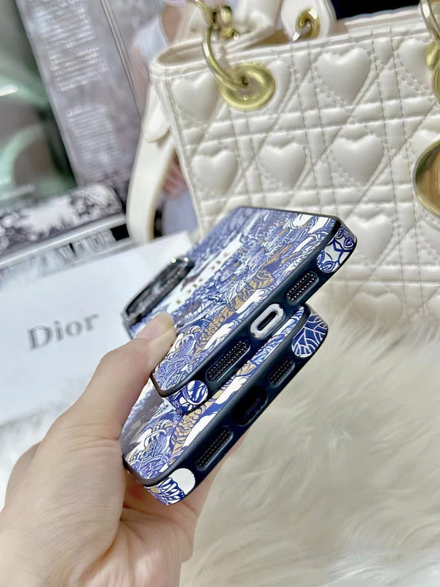 Looopix Floral Blue iPhone 15 Pro Max Cover