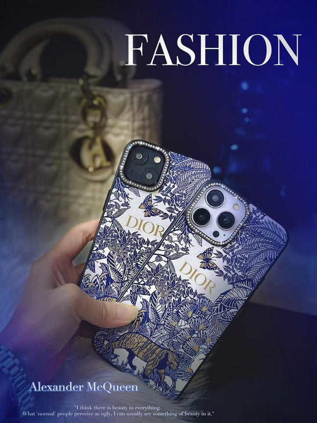 Looopix Floral Blue iPhone 15 Pro Max Cover