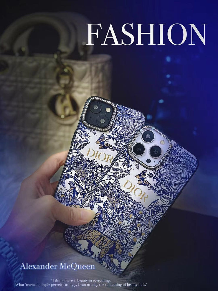 Looopix Floral Blue iPhone 15 Pro Max Cover