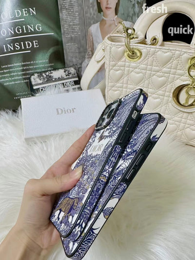 Looopix Floral Blue iPhone 15 Pro Max Cover