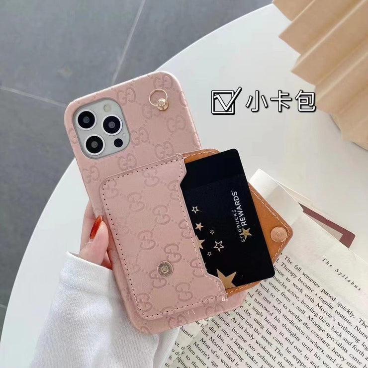 Looopix Gucci Back Pocket iPhone 14 Case With Straps