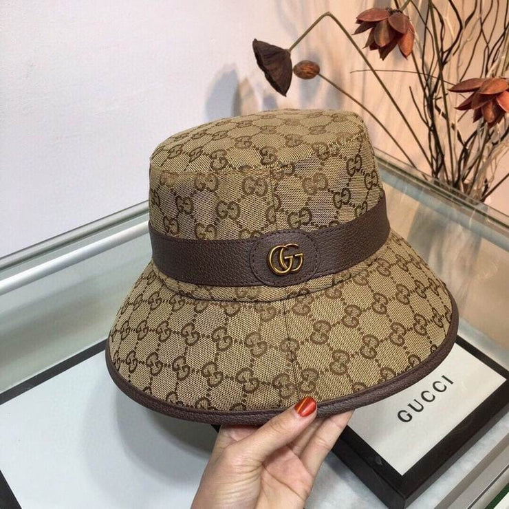 Looopix Gucci Black & Brown Bucket Hat - Gucci Pattern