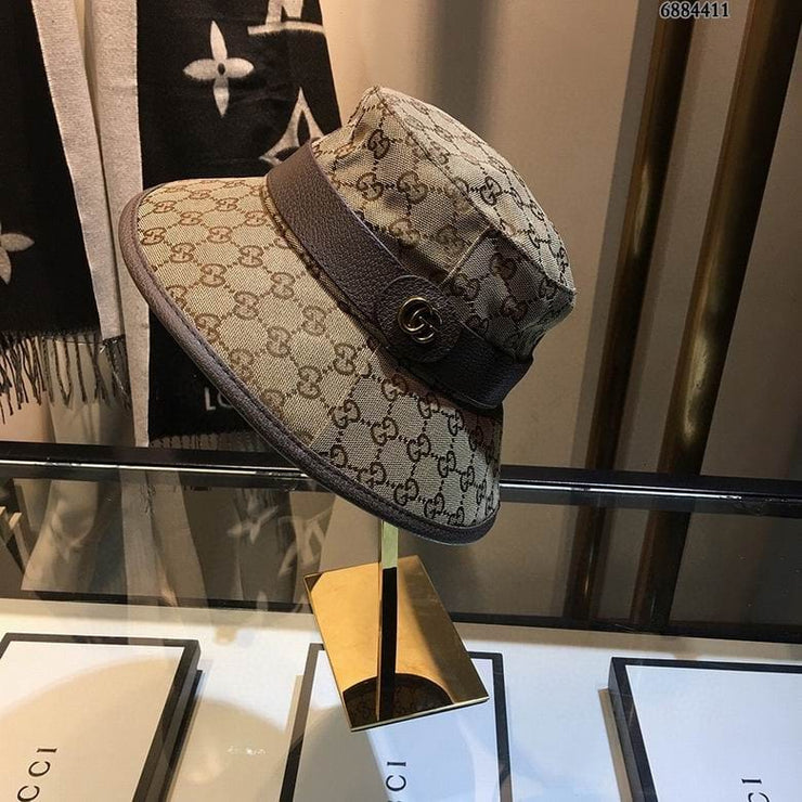 Looopix Gucci Black & Brown Bucket Hat - Gucci Pattern