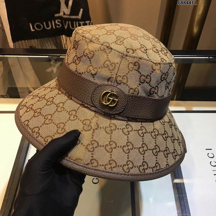 Looopix Gucci Black & Brown Bucket Hat - Gucci Pattern